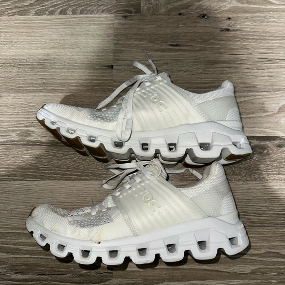 On Running White Sneakers Size 7 - Picture 5 of 8